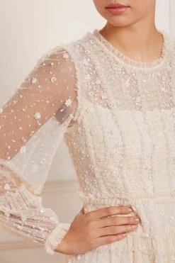 Needle & Thread Holding LTD Violet Shimmer Ankle Gown