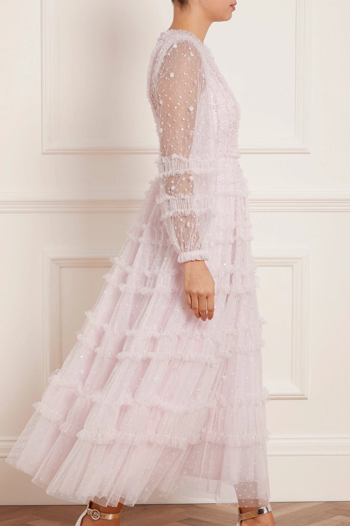 Needle & Thread Holding LTD Violet Shimmer Ankle Gown New Arrivals 4 Needle & Thread Holding LTD Violet Shimmer Ankle Gown New Arrivals