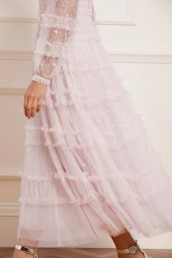 Needle & Thread Holding LTD Violet Shimmer Ankle Gown New Arrivals 13 Needle & Thread Holding LTD Violet Shimmer Ankle Gown New Arrivals