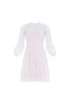 Needle & Thread Holding LTD Violet Shimmer Micro Mini Dress New Arrivals