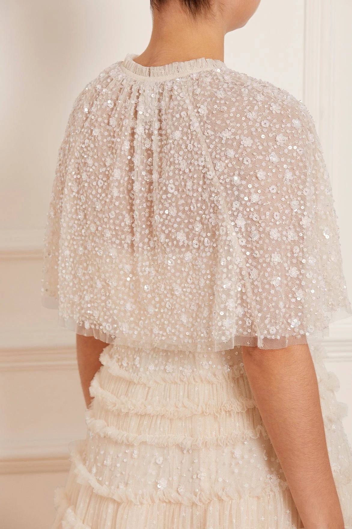 Needle & Thread Holding LTD Violet Shimmer Short Cape 4 Needle & Thread Holding LTD Violet Shimmer Short Cape