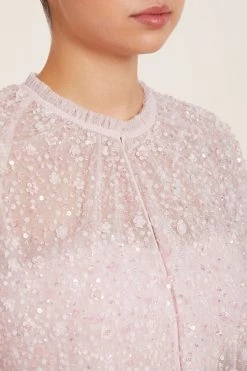 Needle & Thread Holding LTD New Arrivals Violet Shimmer Short Cape