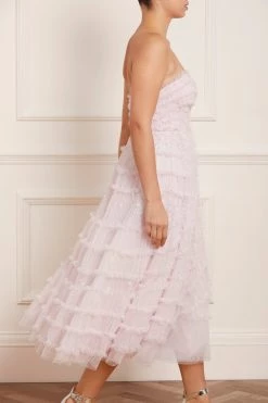 Needle & Thread Holding LTD Violet Shimmer Strapless Corset Ballerina Dress New Arrivals