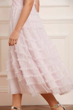 Needle & Thread Holding LTD Violet Shimmer Strapless Corset Ballerina Dress New Arrivals