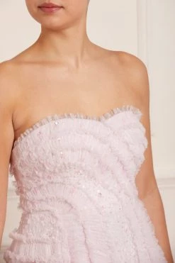 Needle & Thread Holding LTD Violet Shimmer Strapless Corset Ballerina Dress New Arrivals