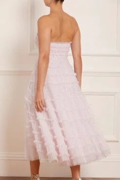 Needle & Thread Holding LTD Violet Shimmer Strapless Corset Ballerina Dress New Arrivals