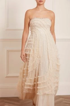 Needle & Thread Holding LTD New Arrivals Violet Shimmer Strapless Corset Gown