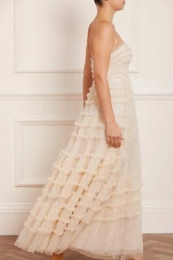 Needle & Thread Holding LTD New Arrivals Violet Shimmer Strapless Corset Gown