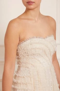 Needle & Thread Holding LTD New Arrivals Violet Shimmer Strapless Corset Gown