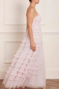 Needle & Thread Holding LTD New Arrivals Violet Shimmer Strapless Corset Gown