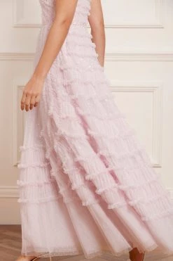 Needle & Thread Holding LTD New Arrivals Violet Shimmer Strapless Corset Gown