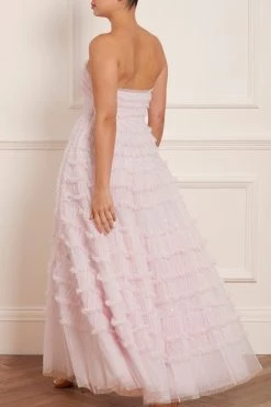 Needle & Thread Holding LTD New Arrivals Violet Shimmer Strapless Corset Gown