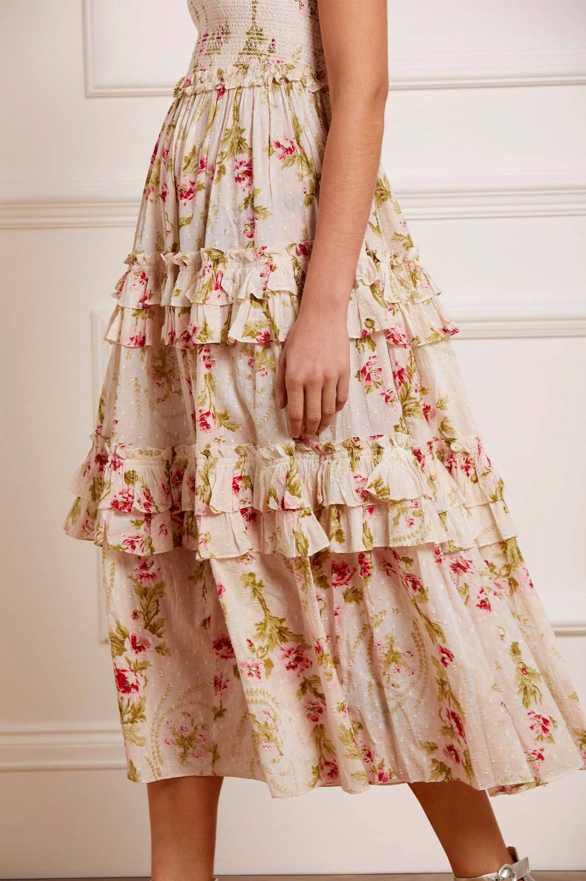 Needle & Thread Holding LTD All - Womenswear Waltzing Blooms Cotton Smocked Bandeau Ballerina Dress 5 Needle & Thread Holding LTD All - Womenswear Waltzing Blooms Cotton Smocked Bandeau Ballerina Dress