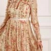 Needle & Thread Holding LTD Waltzing Blooms Round Neck Micro Mini Dress All - Womenswear