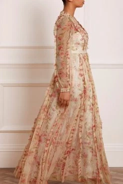 Needle & Thread Holding LTD All - Womenswear Waltzing Blooms Garden V-Neck Gown 11 Needle & Thread Holding LTD All - Womenswear Waltzing Blooms Garden V-Neck Gown