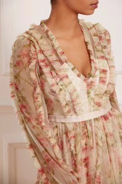 Needle & Thread Holding LTD All - Womenswear Waltzing Blooms Garden V-Neck Gown 14 Needle & Thread Holding LTD All - Womenswear Waltzing Blooms Garden V-Neck Gown