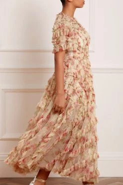 Needle & Thread Holding LTD Waltzing Blooms Grace Ankle Gown All - Womenswear