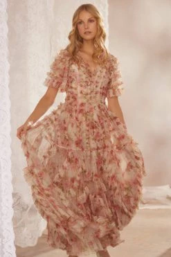 Needle & Thread Holding LTD Waltzing Blooms Grace Ankle Gown All - Womenswear