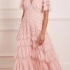 Needle & Thread Holding LTD Willow Ruffle V-Neck Gown All - Womenswear