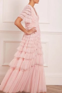 Needle & Thread Holding LTD Willow Ruffle V-Neck Gown All - Womenswear 15 Needle & Thread Holding LTD Willow Ruffle V-Neck Gown All - Womenswear
