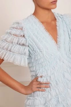 Needle & Thread Holding LTD Willow Ruffle V-Neck Gown All - Womenswear