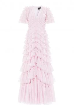 Needle & Thread Holding LTD All - Womenswear Willow Ruffle V-Neck Gown